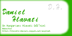 daniel hlavati business card